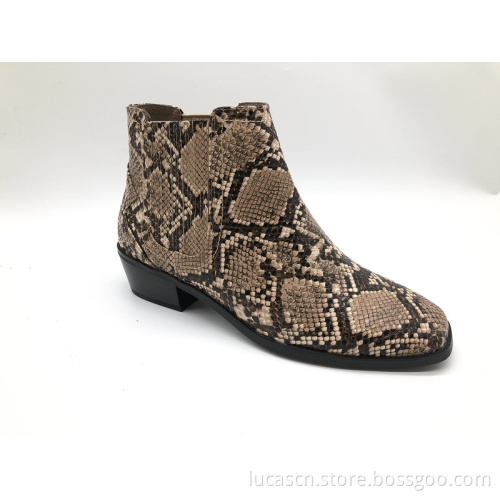 Women's  Low Chunky Block Stacked Heel